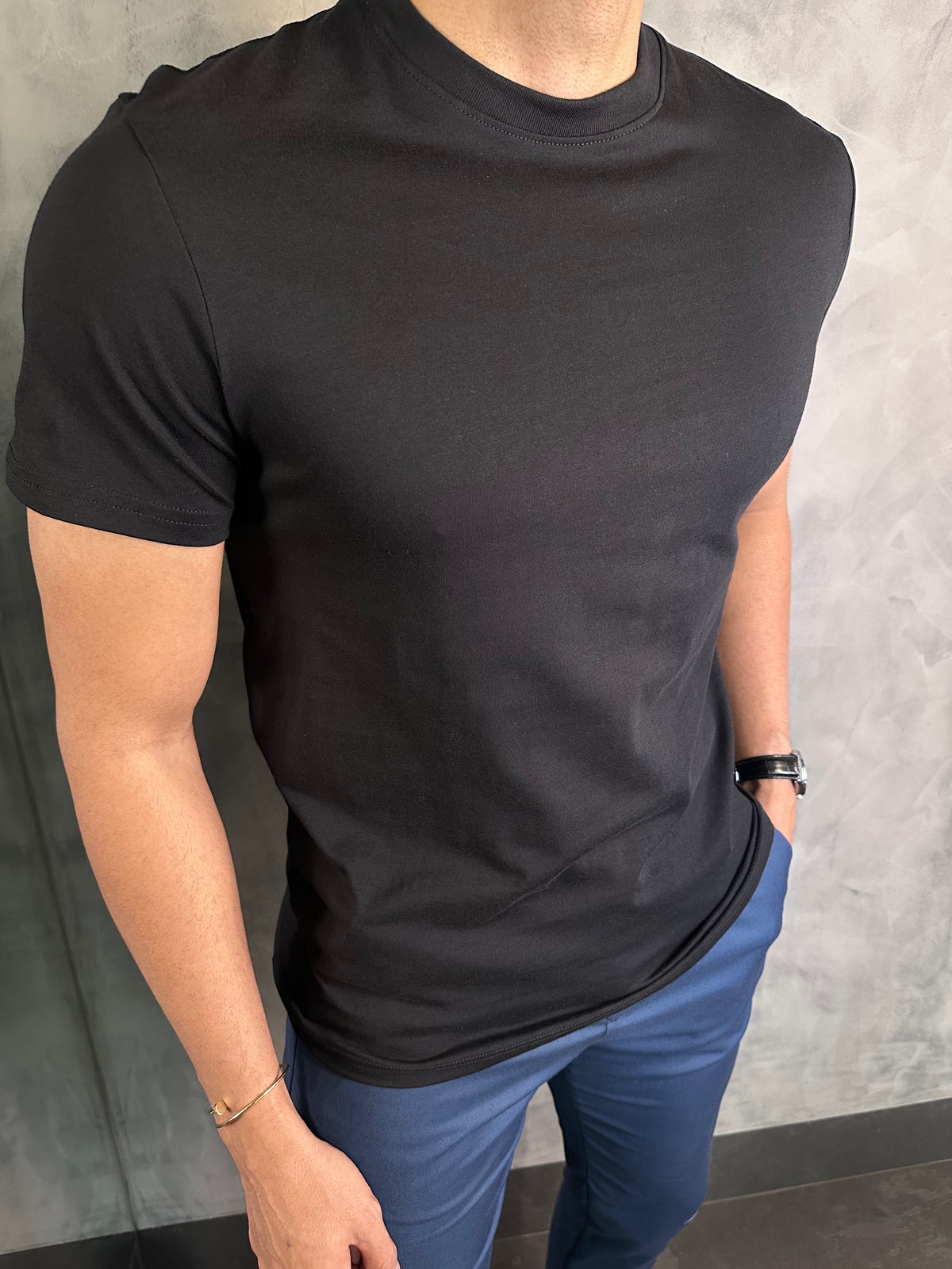 CAMISETA ALGODÃO PERUANO SIMPLES RESERVA PRETO