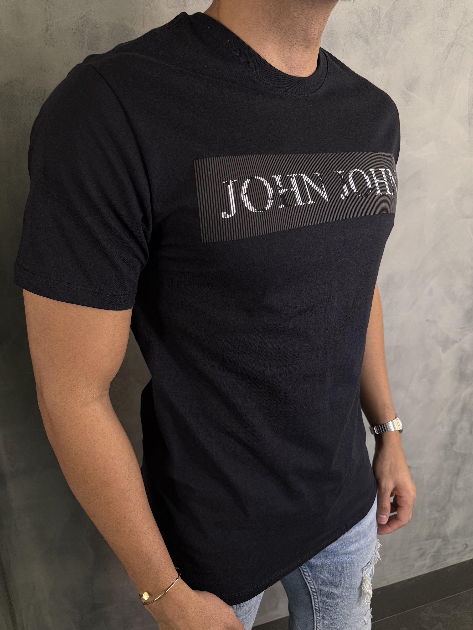 T SHIRT SL SPINES JOHN JOHN PRETO