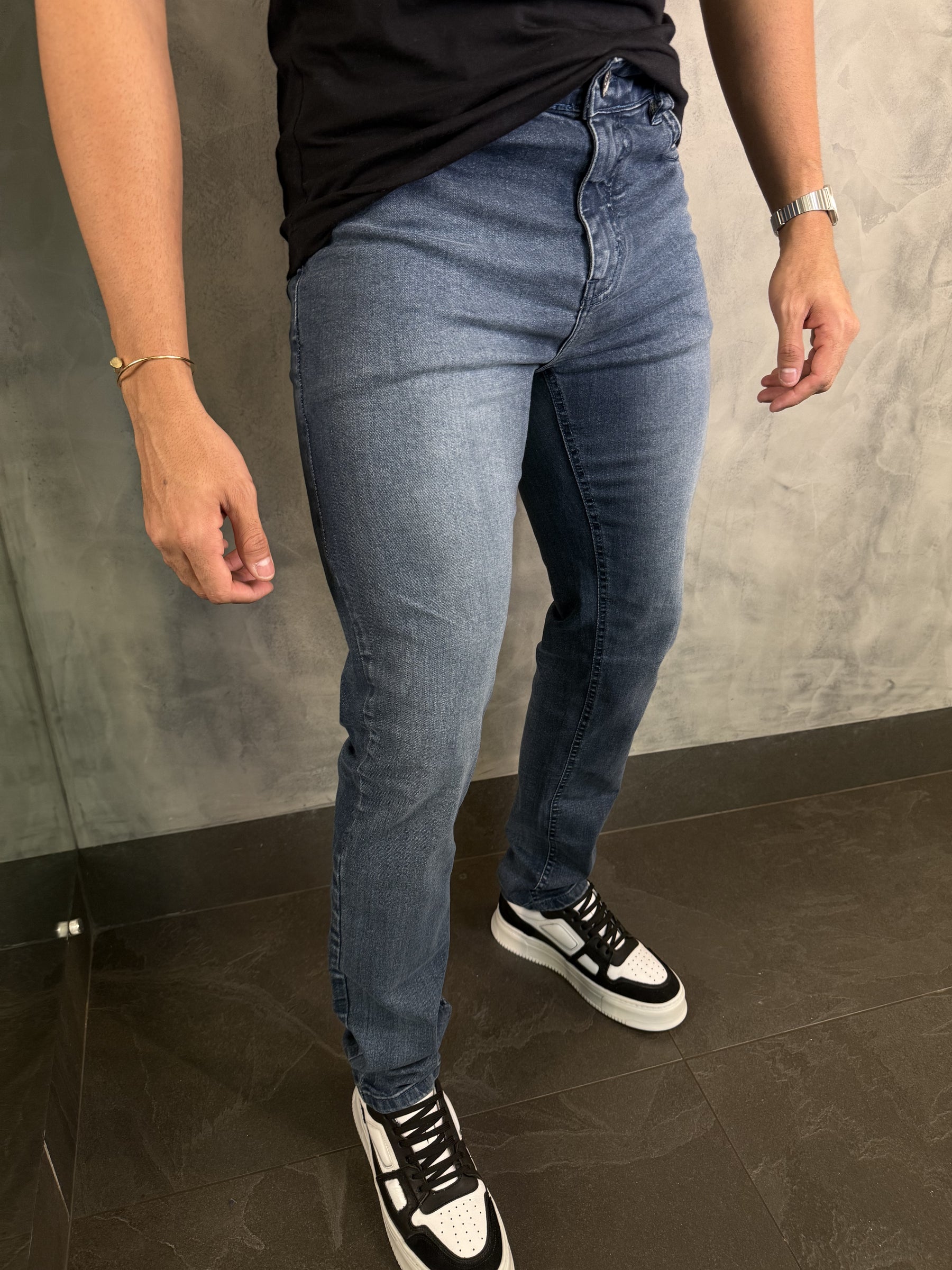 CALÇA JEANS SLIM KINGEJOE AZUL