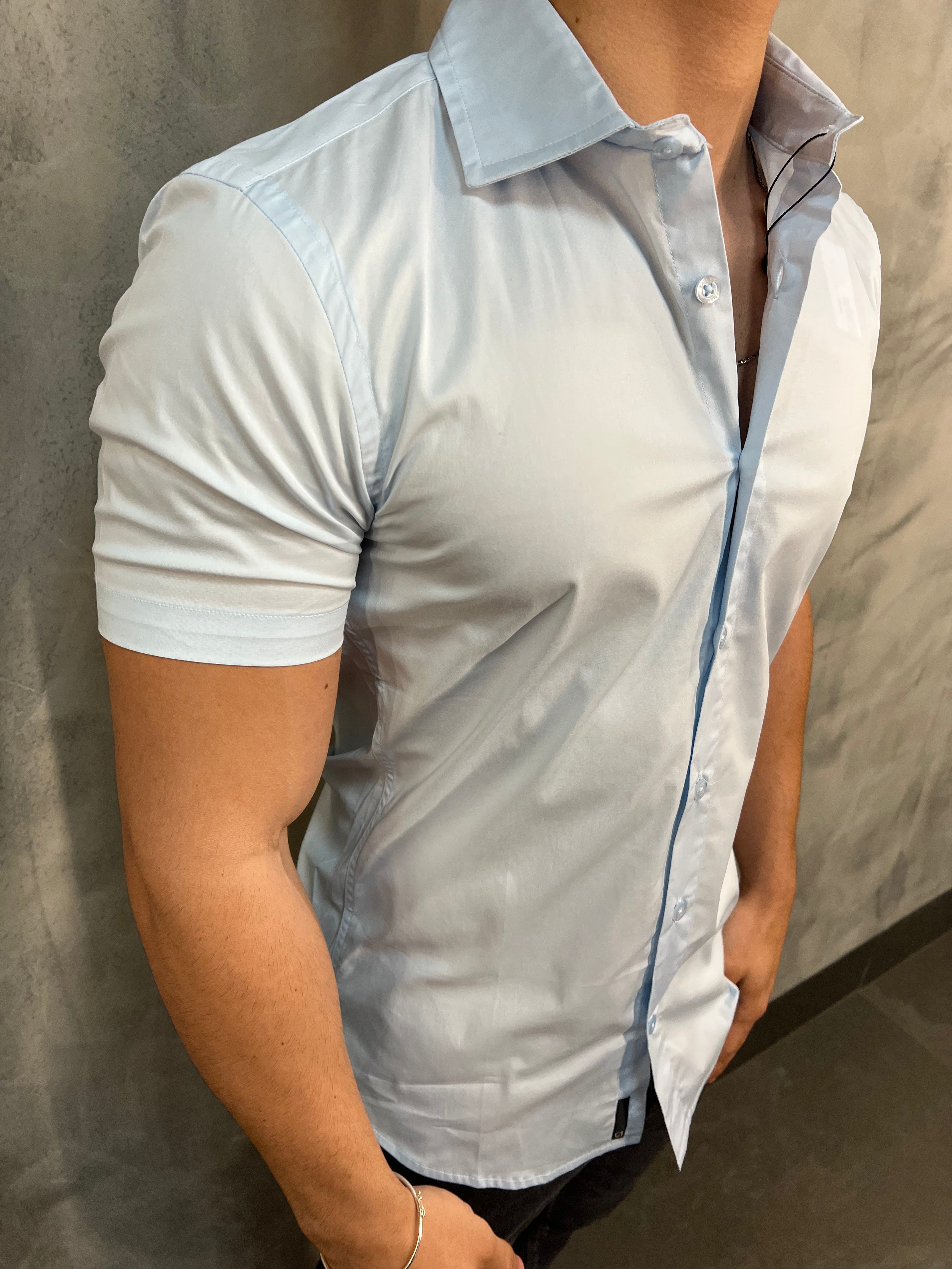 CAMISA M/C TRICOLINE CALLING AZUL BB