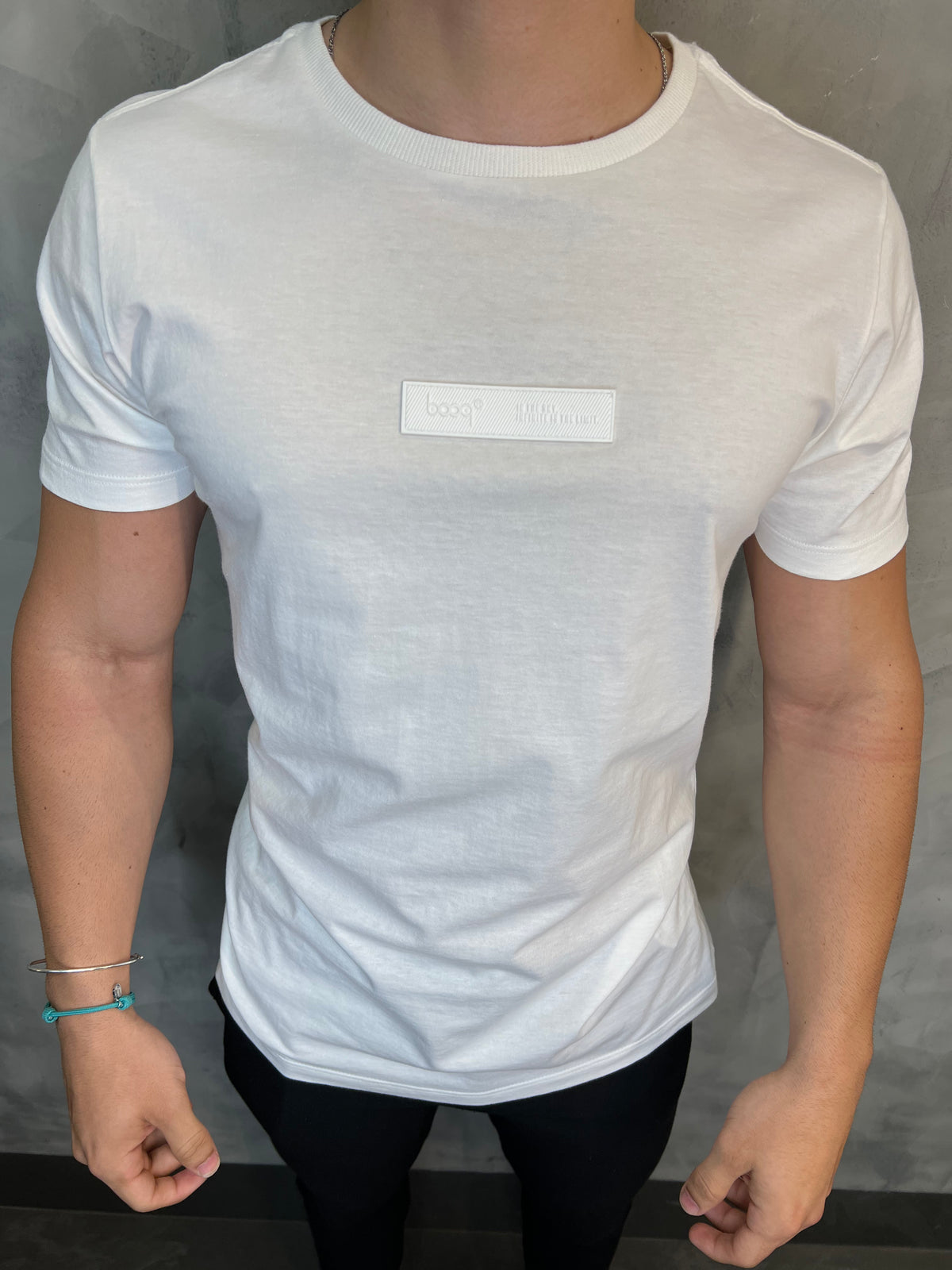 TSHIRT CLASSIC MINIMAL LIFE BOOQ BRANCO NEUTRO