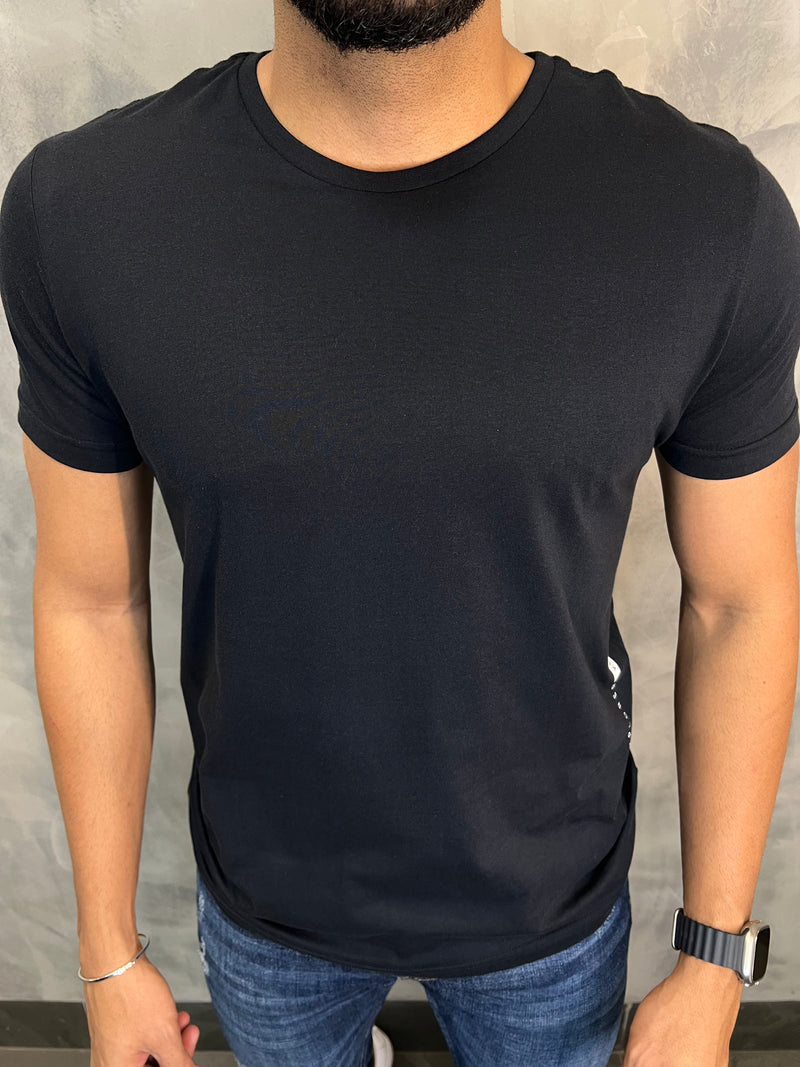 CAMISETA PIMATOUCH SLIM MANGA PRETO KINGEJOE