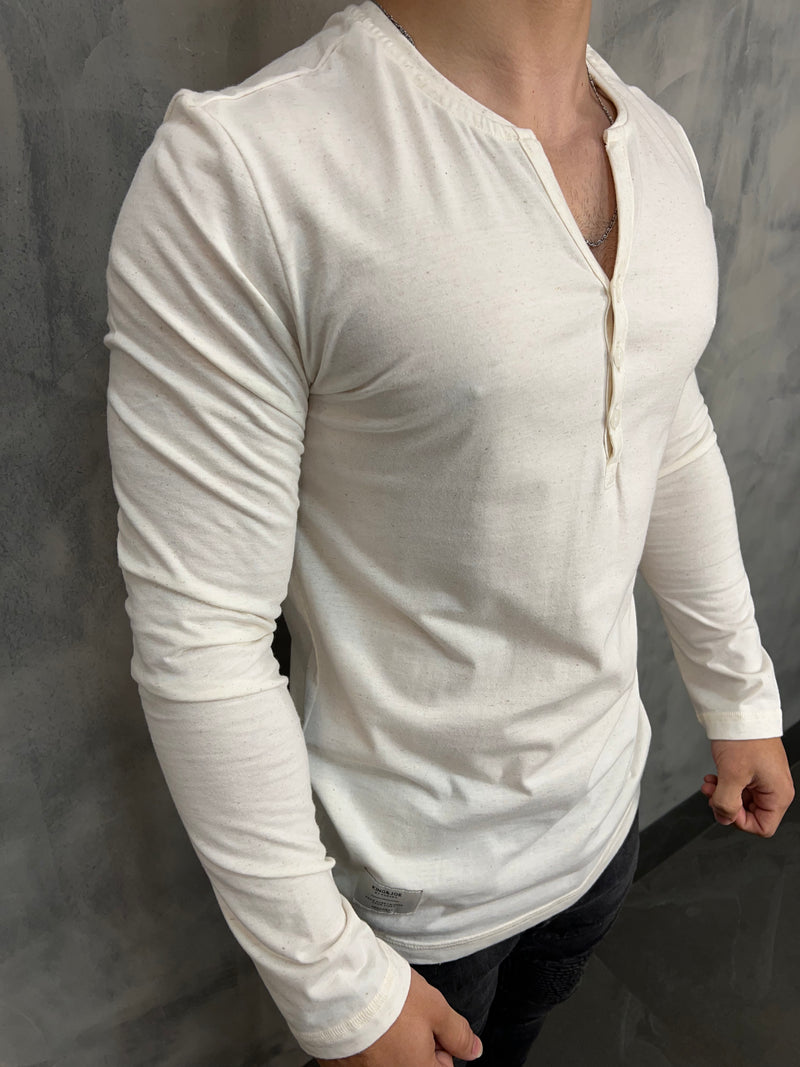 CAMISETA LINHO KINGEJOE SLIM NATURAL