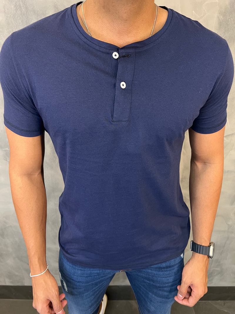 CAMISETA PIMATOUCH HENLEY MARINHO KINGEJOE