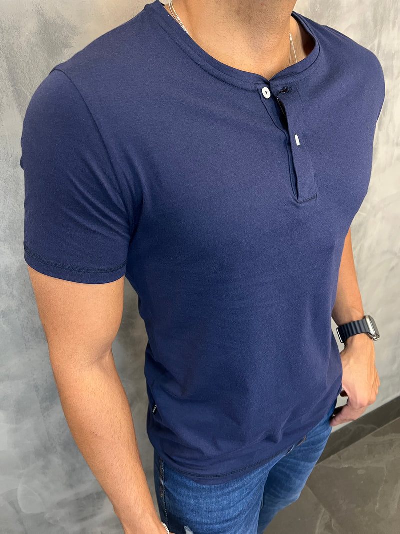 CAMISETA PIMATOUCH HENLEY MARINHO KINGEJOE