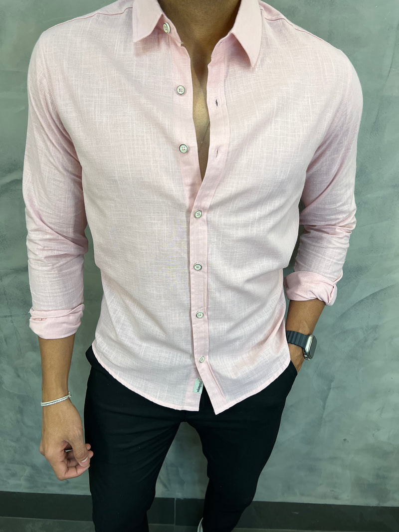 CAMISA M/L UNICOLOR SIMPLES RESERVA ROSA