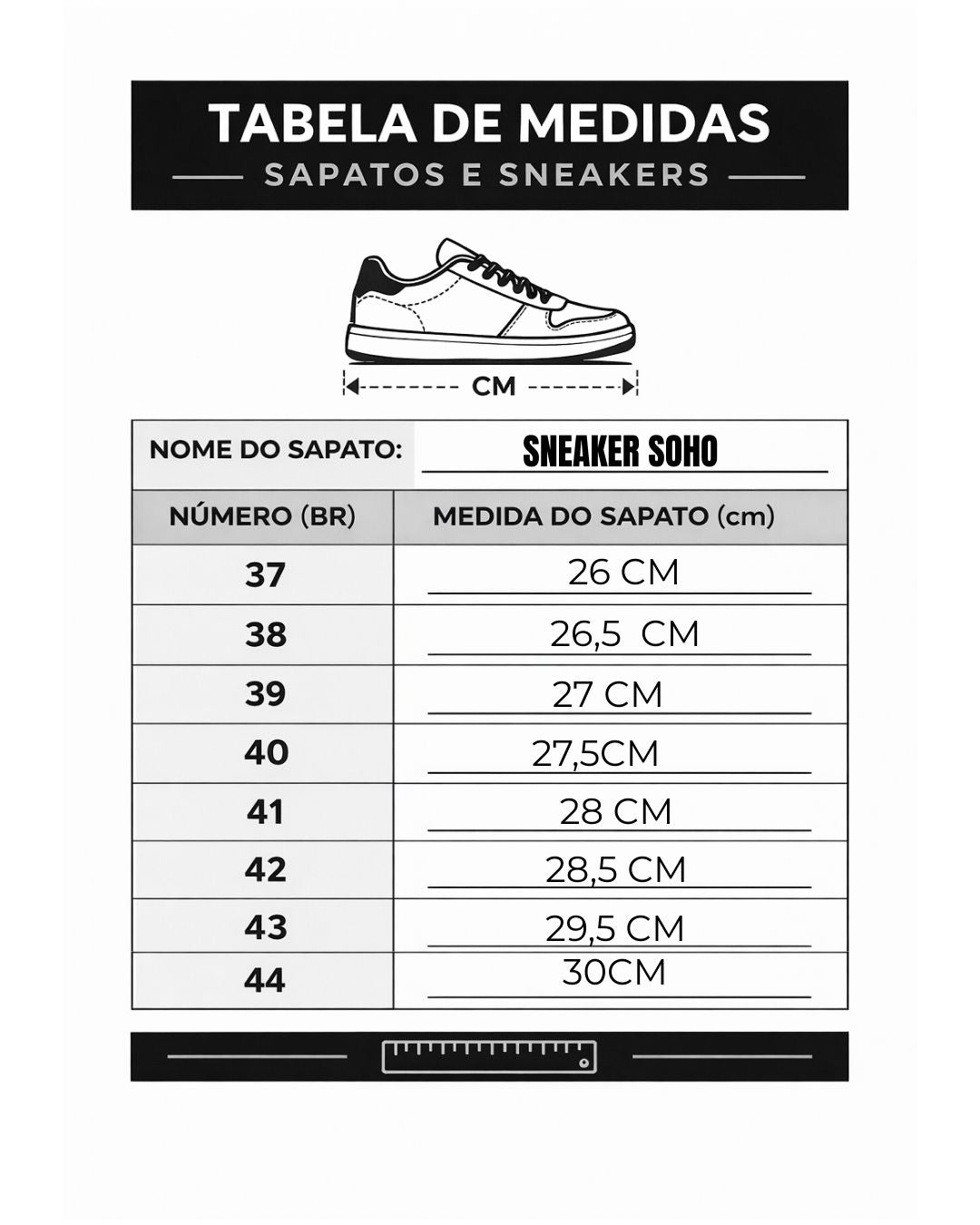 SNEAKER SOHO PONTO H PRETO