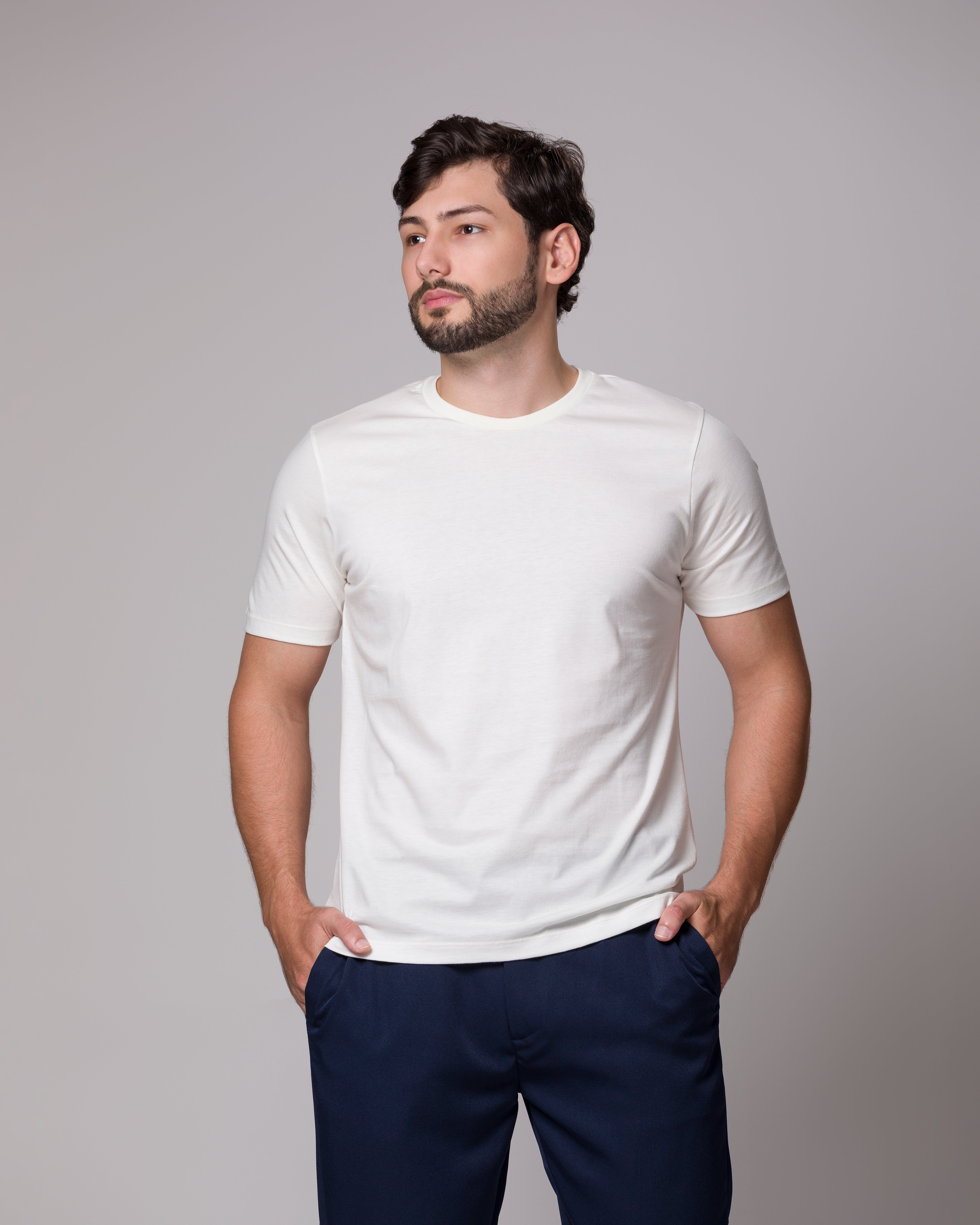 CAMISETA PIMA PONTO H OFF WHITE