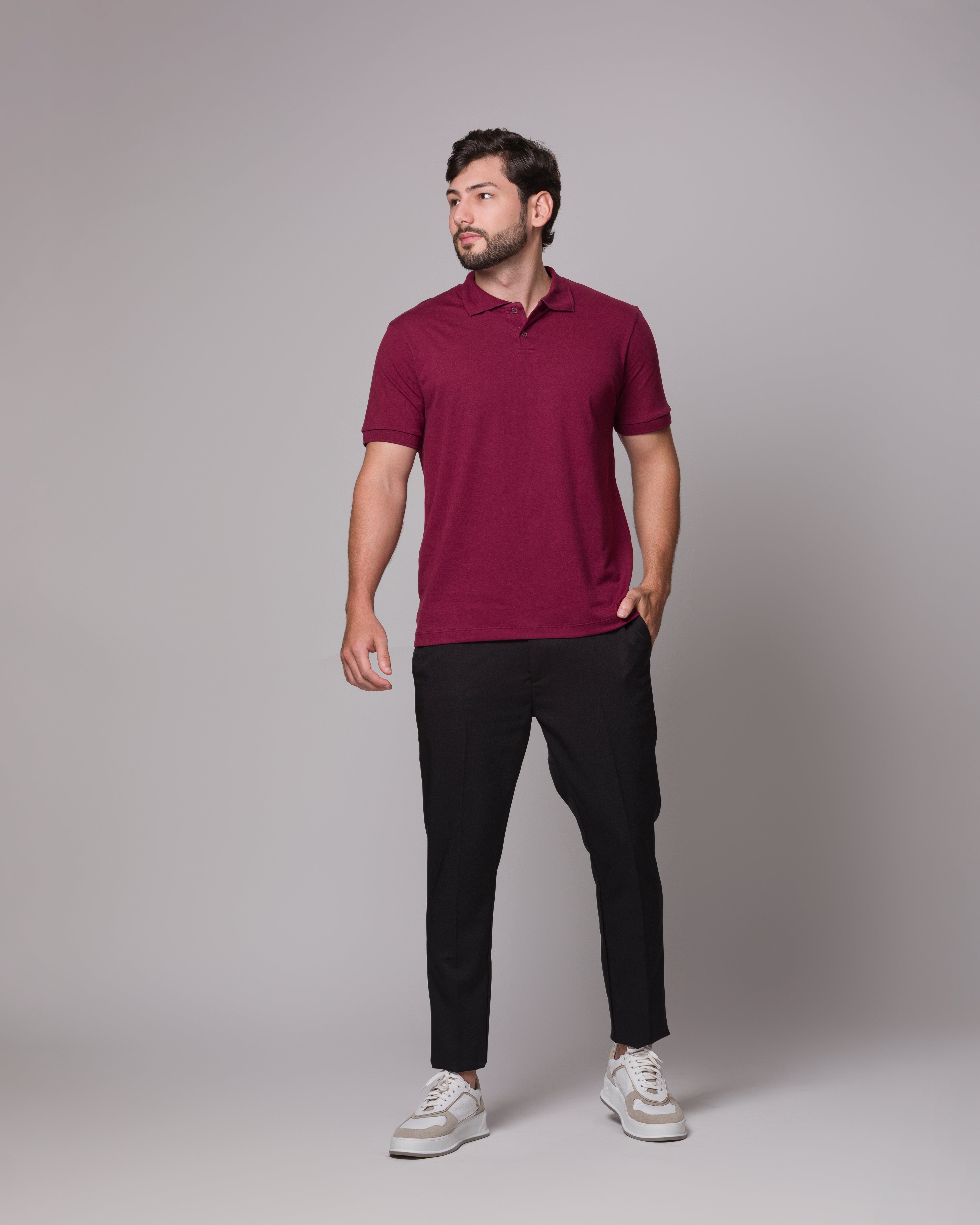 POLO PIMA PONTO H VINHO