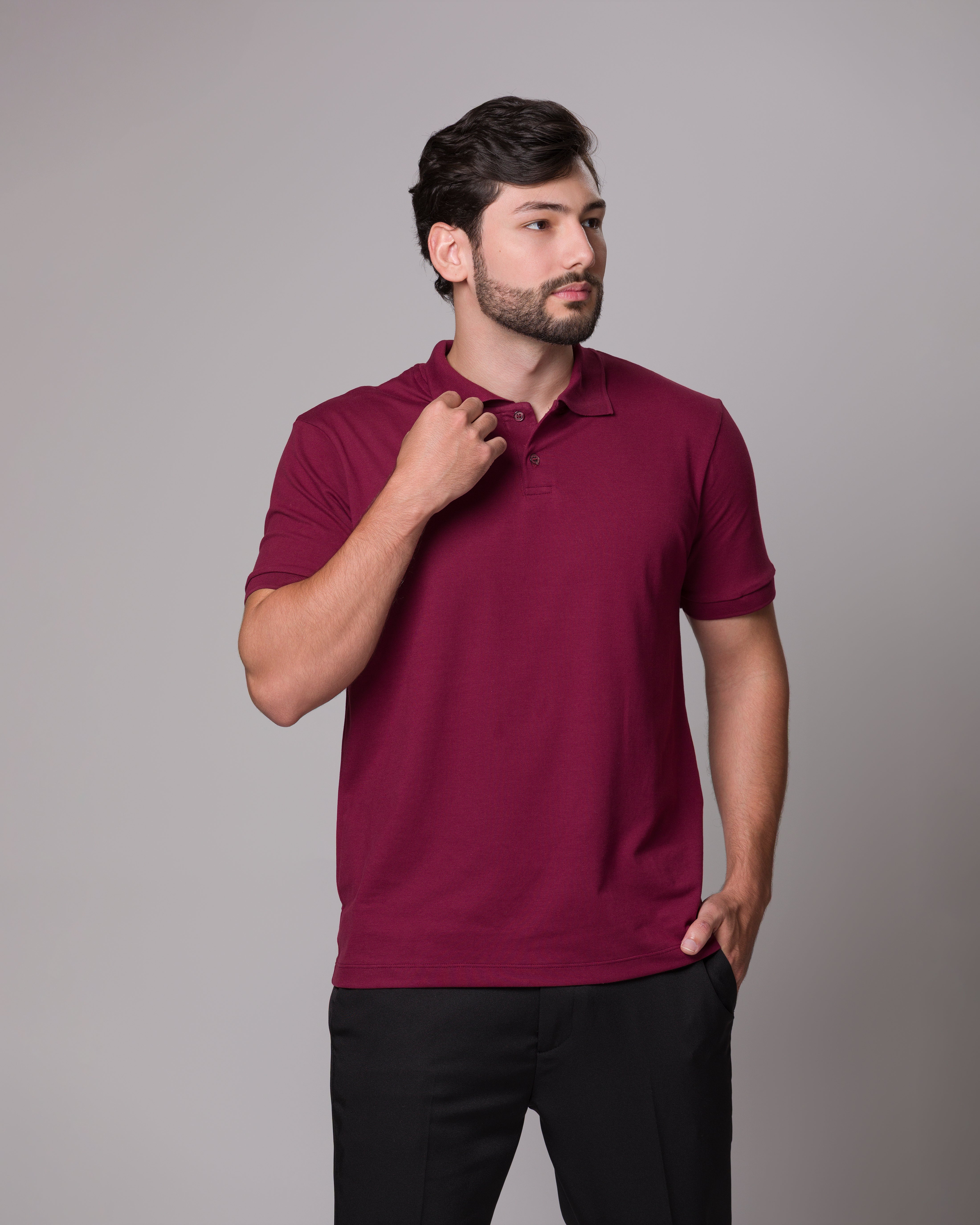 POLO PIMA PONTO H VINHO