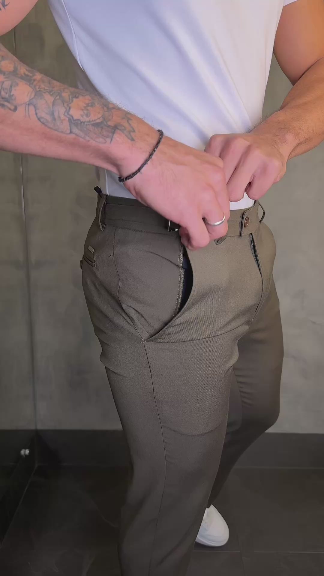 CALÇA ALF. ARTEMIS PONTO H CINZA NUVEM